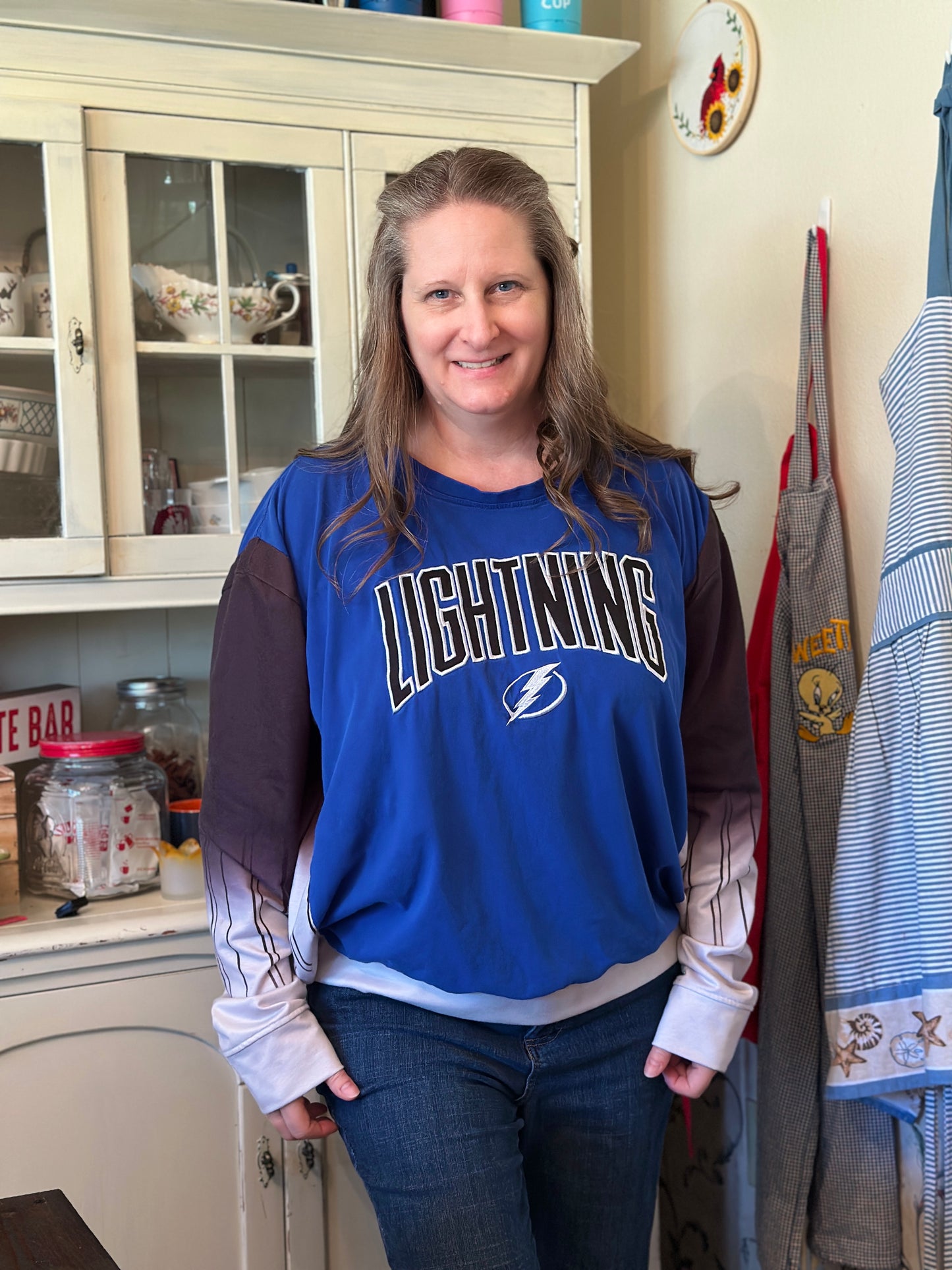 Upcycled Tampa Bay Lightning T-Shirt and Shirt
