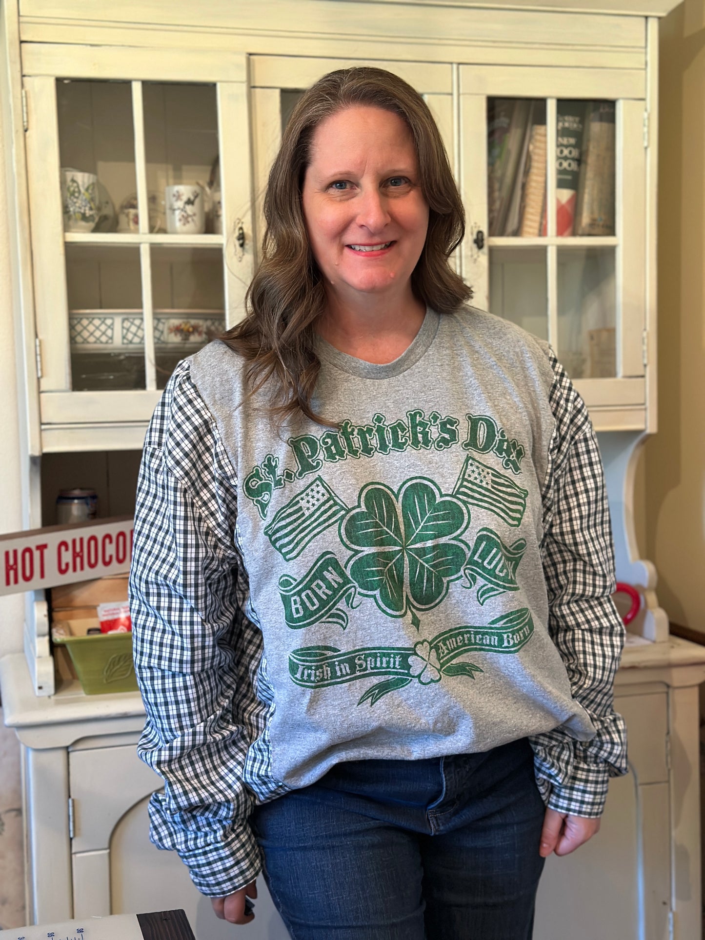 Upcycled St Patrick's Day T-Shirt and Men's Shirt